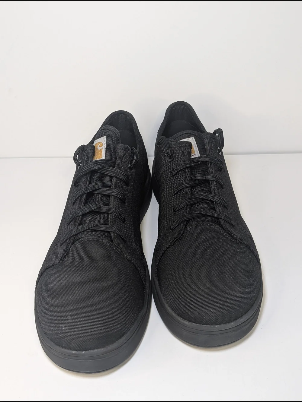 Carhartt Detroit Low Nano Toe Mens 9 Black Canvas Work Safety Sneakers